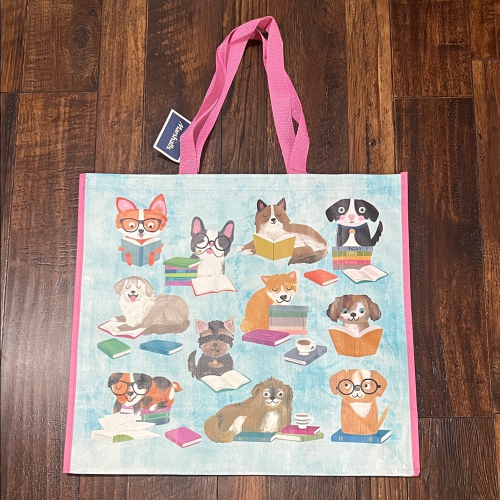 Marshall’s Pink Tote Bag with Cute Dog Print